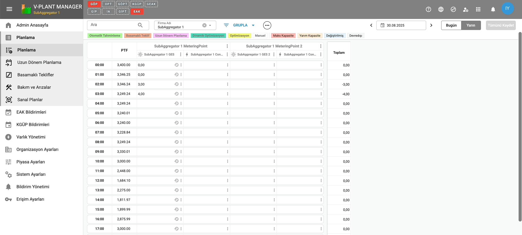 VTC Enerji | V-Plant Manager