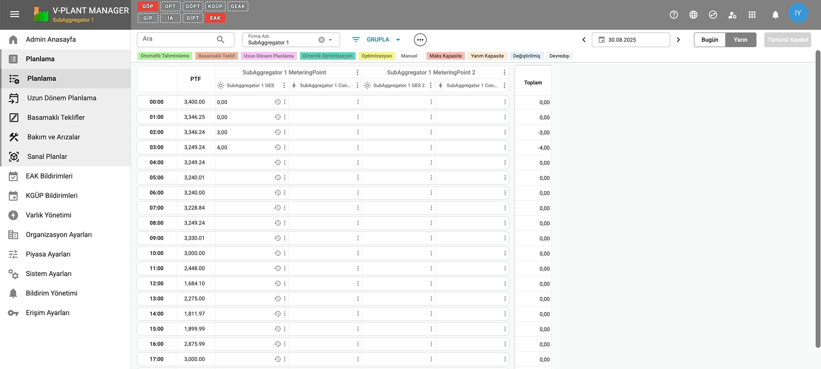 VTC Enerji | V-Plant Manager