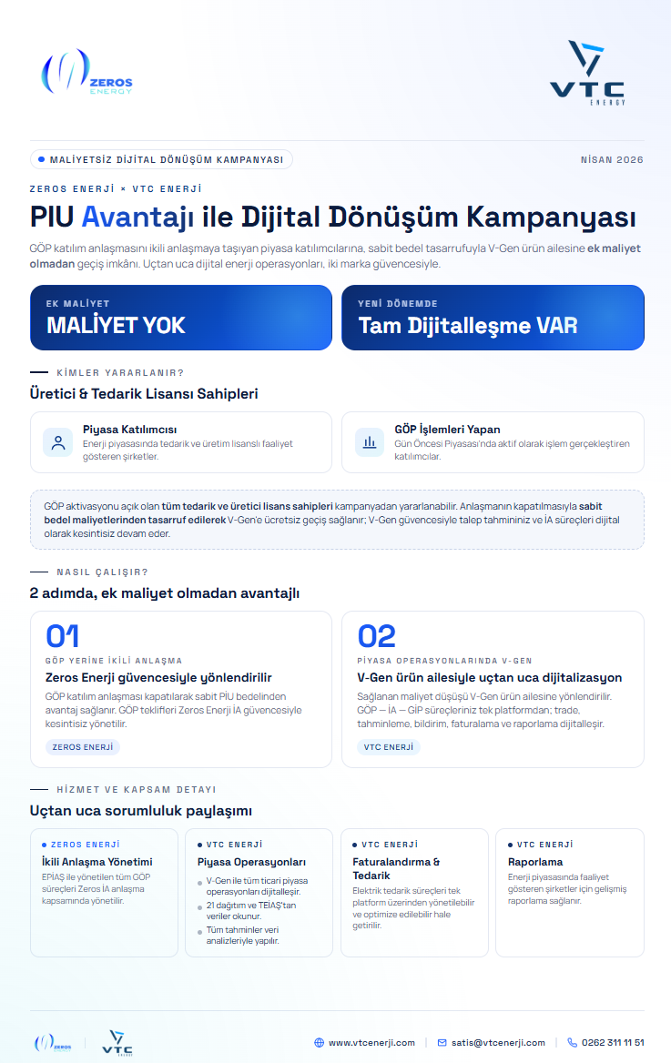 VTC Enerji | Dijital Dönüşüm Kampanyası